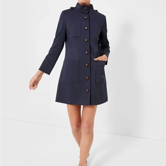tuckernuck navy blue dress Tuckernuck Navy Eyelet Royal Shirt Dress Navy Eyelet / XS